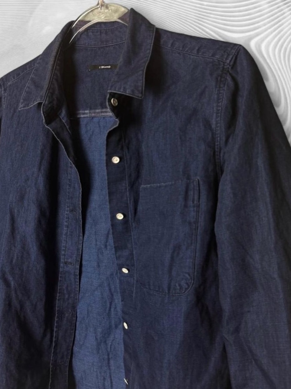 J Brand Dark Indigo Button-Down Shirt